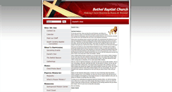 Desktop Screenshot of bethelgreenville.org