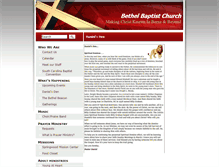 Tablet Screenshot of bethelgreenville.org